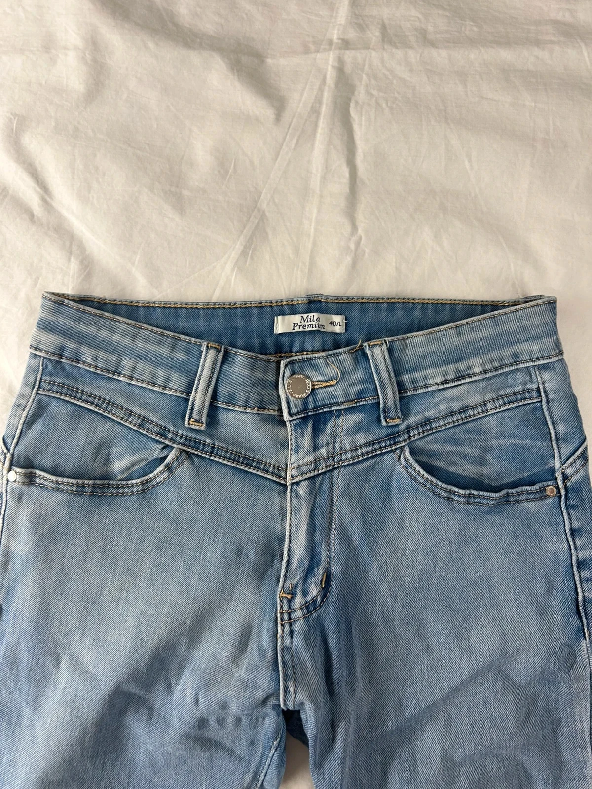 Jean azul de cintura alta Mila premium talla L – photo 3